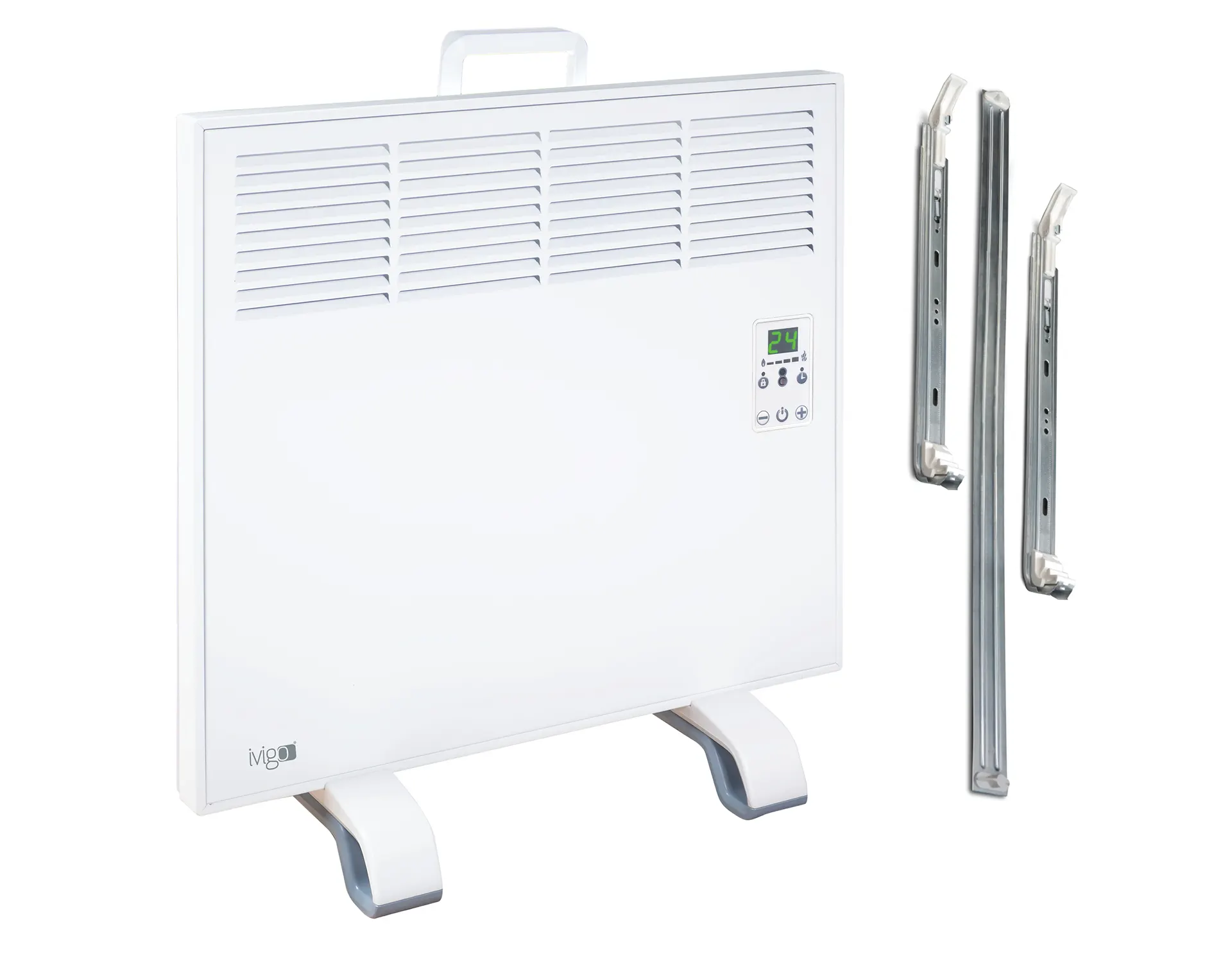 EPK 1000 Watt Dijital Konvektör Isıtıcı Beyaz Ayak + Askılı