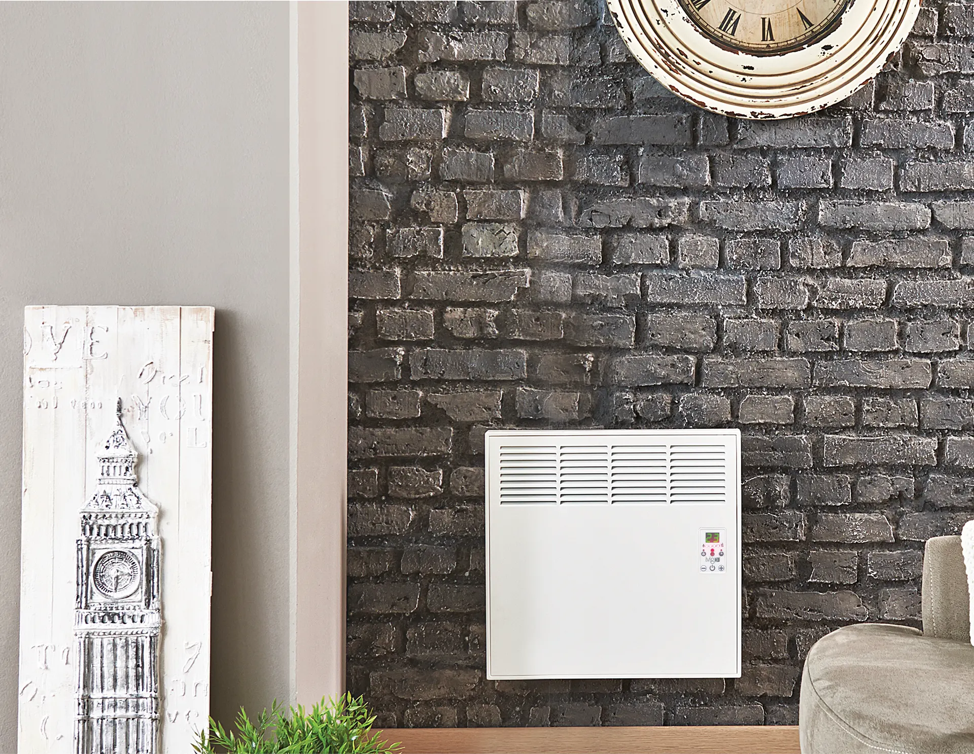 EPK 500 Watt Dijital Konvektör Isıtıcı Beyaz Ayak + Askılı
