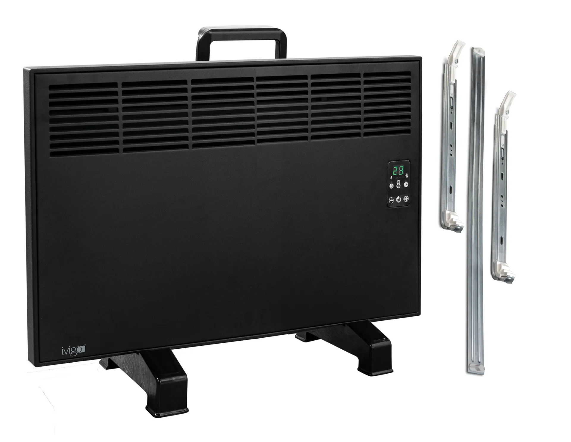 EPK 1500 Watt Dijital Konvektör Isıtıcı Siyah Ayak + Askılı