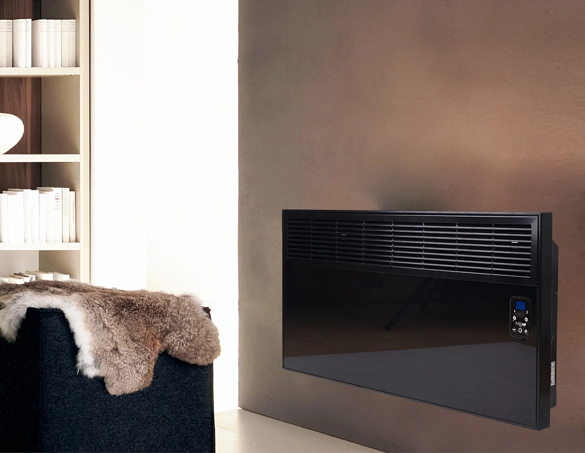 EPK 2500 Watt Dijital Konvektör Isıtıcı Camlı Siyah Ayak + Askılı