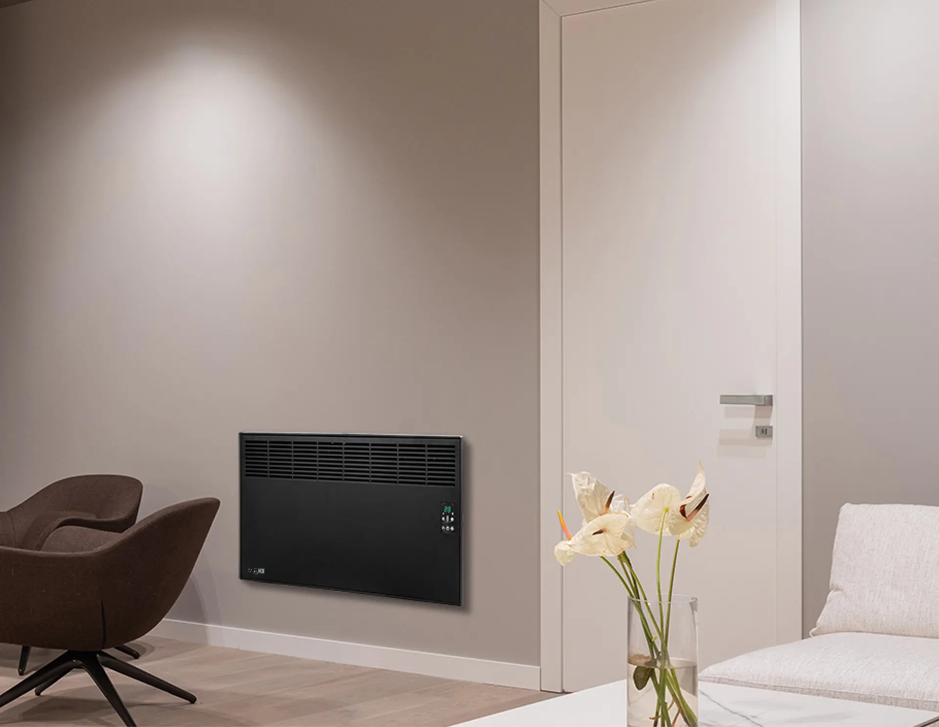 EPK 2500 Watt Dijital Konvektör Isıtıcı Siyah Ayak + Askılı