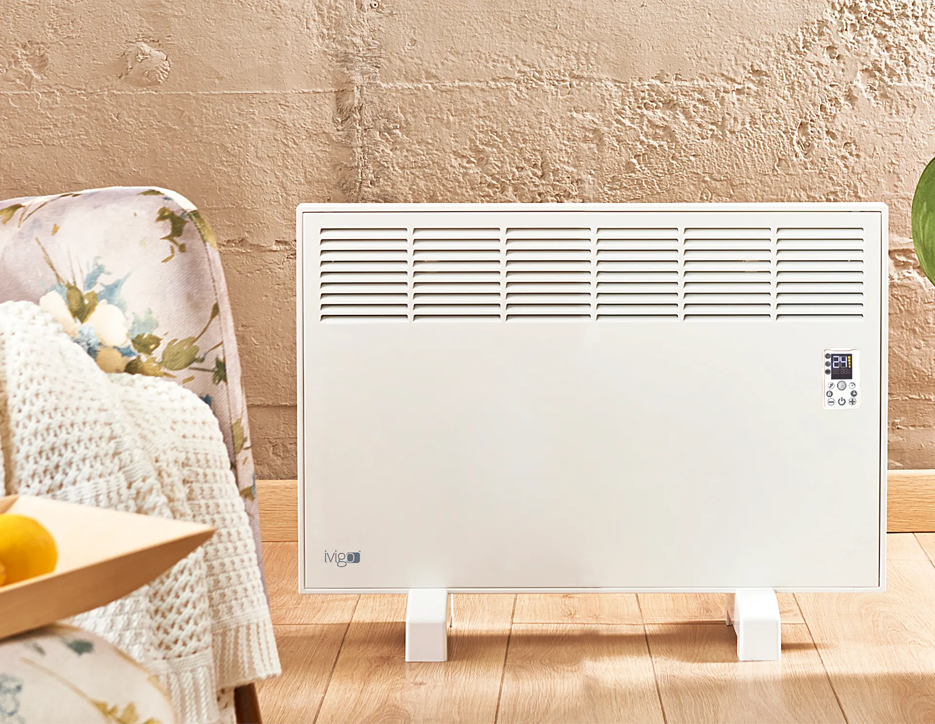 EPK 1000 Watt H. Sensörlü Konvektör Isıtıcı Beyaz Ayaklı