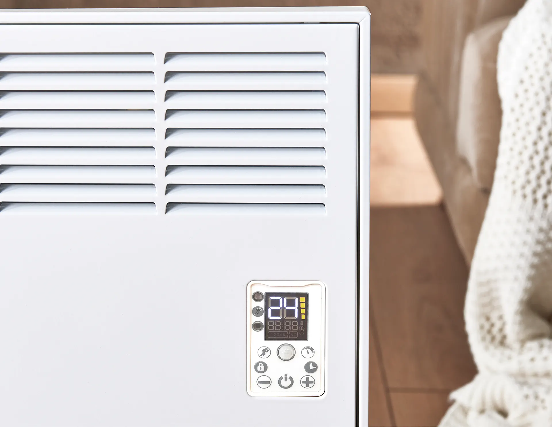 EPK 2000 Watt H. Sensörlü Konvektör Isıtıcı Beyaz Ayaklı