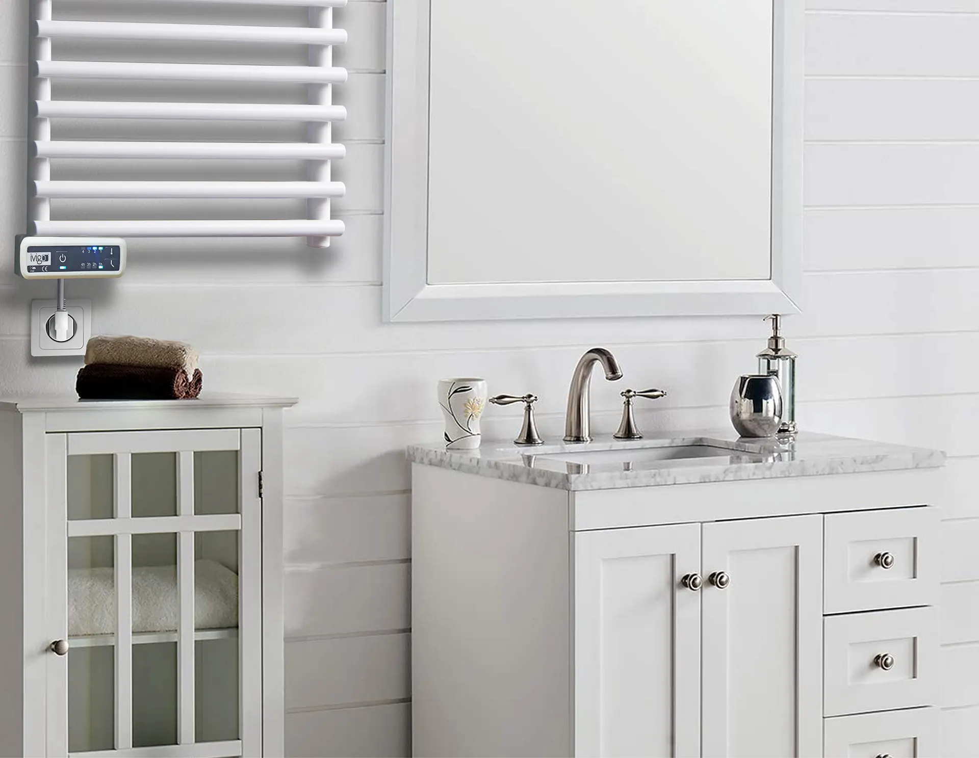 İVİGO EHR 275 Watt Profesyonel Havlu Isıtıcı Beyaz