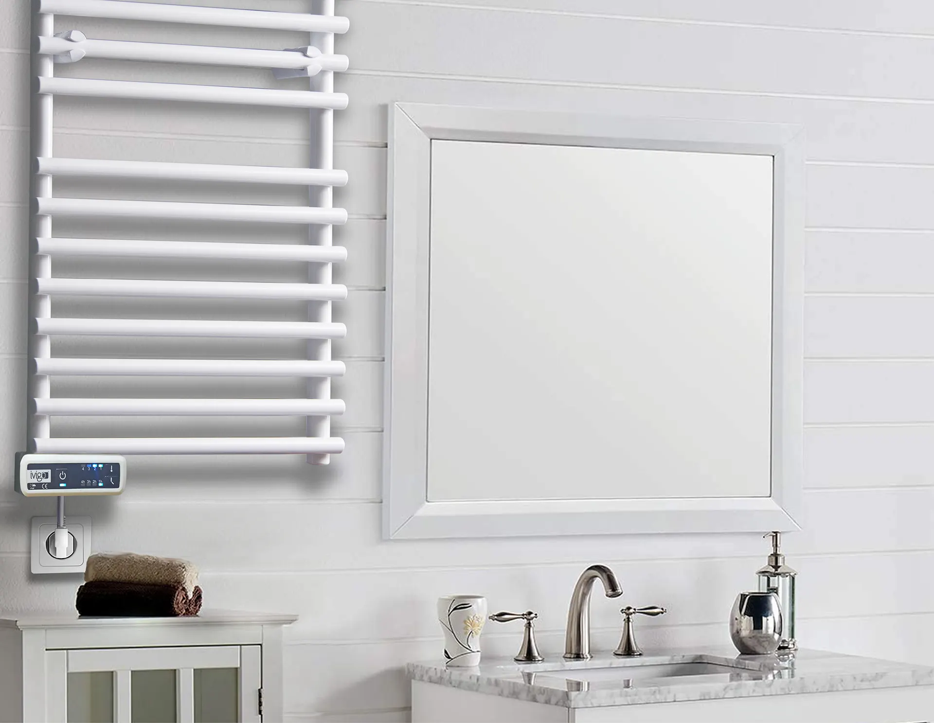 İVİGO EHR 350 Watt Profesyonel Havlu Isıtıcı Beyaz